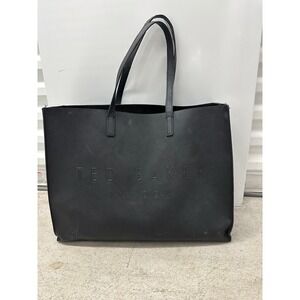 Ted Baker Tote Bag Large Black Purse‎ Bag London Embossed Shopper